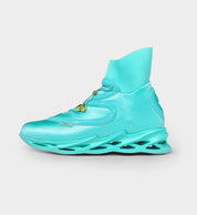 RETIRED COLLECTIBLE MENS LUXE CUSHIONED HIGH TOPS AQUA