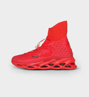 RETIRED COLLECTIBLE WOMENS LUXE CUSHIONED HIGH TOPS ALL RED