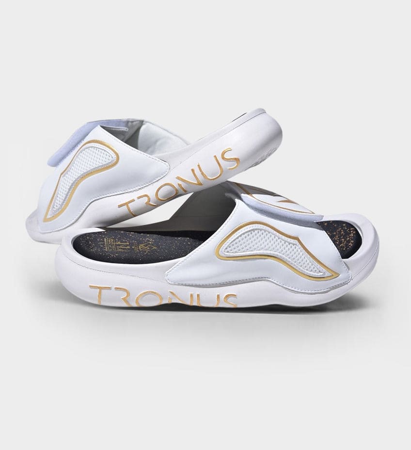 Reigning Slide YOUTH LUXE SPORTS RECOVERY SLIDES ADJUSTABLE – TRONUS FOOTWEAR