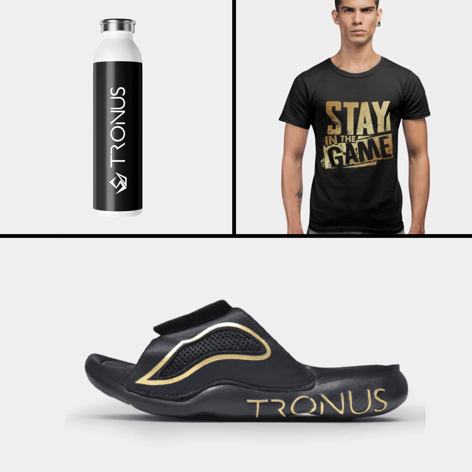 Athlete Recovery Bundle ( MEN's BLACKOUT SLIDES)
